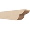 Ekena Millwork 6in. W x 6in. H x 24in. L Crestline Woodgrain TimberThane Rafter Tail, Primed Tan RFTUR06X06X24CRERCPR - alternate 1